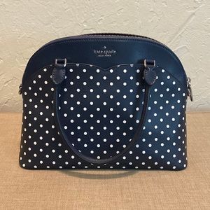 Kate spade purse. Blue with white polka dots.